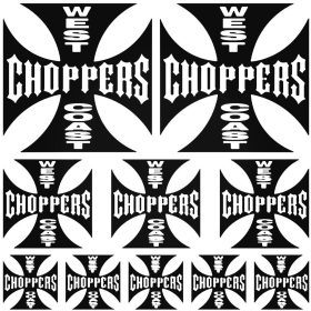 Choppers szett - Szélvédő autó matrica