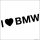 I Love BMW felirat matrica