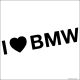 I Love BMW felirat matrica