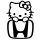 Honda matrica Hello Kitty
