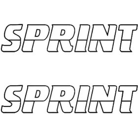 2x Sprint felirat - Szélvédő matrica