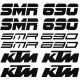 KTM 690 SMR szett matrica