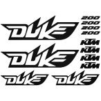 KTM 200 Duke szett matrica
