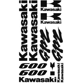 Kawasaki 600 GPZ szett matrica