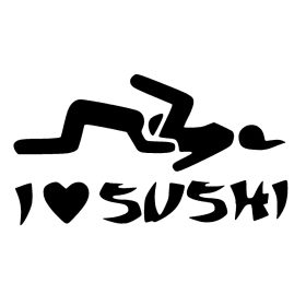 BMW matrica I Love Sushi