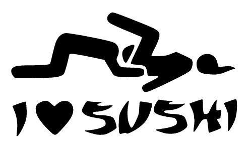 BMW matrica I Love Sushi