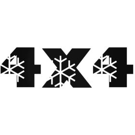 4x4 Winter - Szélvédő matrica