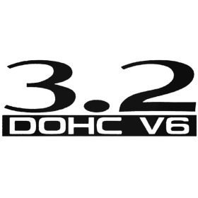 3.2 DOHC V6 - Szélvédő matrica