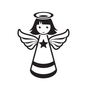 Kicsi csillagos angyalka Matrica