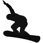 Snowboardos srác matrica