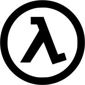 Half-Life logó matrica