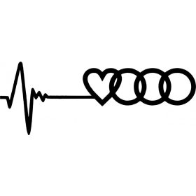 Audi  Szívvonal matrica