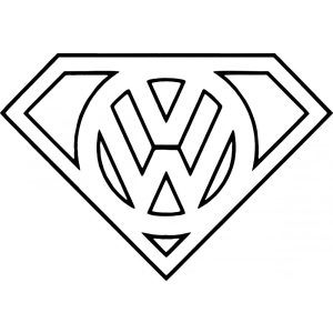 VW Superman matrica