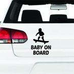 Baby on Board deszkás autómatrica