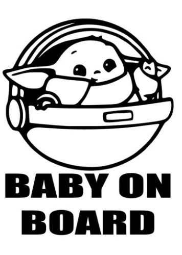 Baby Yoda matrica