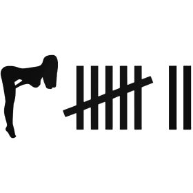 Csaj 5+2 - Szélvédő matrica