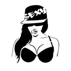 Csajszi "sexy" sapiban Autómatrica