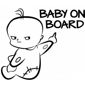 Baby on Board morci fiúcska autómatrica