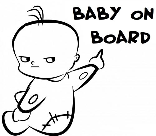 Baby on Board morci fiúcska autómatrica