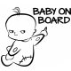 Baby on Board morci fiúcska autómatrica