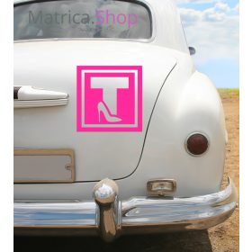 Tanuló vezető T női autómatrica 