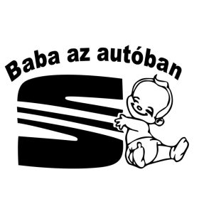Baba az autóban Seat autómatrica 
