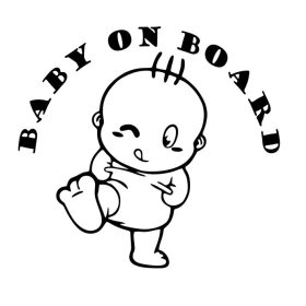 Baby on Board kis huncut autómatrica