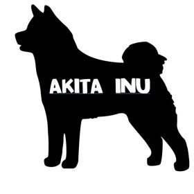 Akita Inu névvel matrica