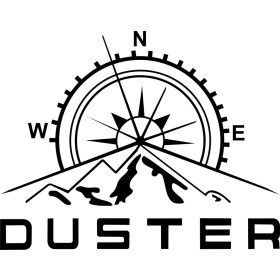 Dacia, Duster, iránytű, lakókocsi autómatrica