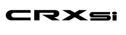 Honda CRXsi felirat matrica