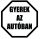 gyerek az autóban autómatrica 