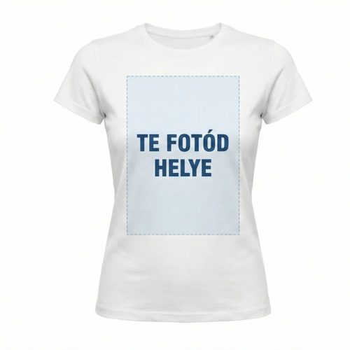 Női karcsúsított Póló – Egyedi mintával