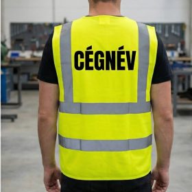   Feliratozott láthatósági mellény – Munkavédelmi mellény céges logóval