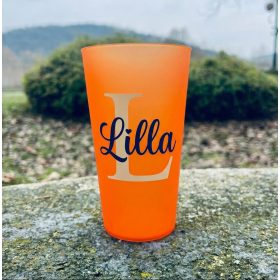 Egyedi feliratozott REpohár áttetsző sárga