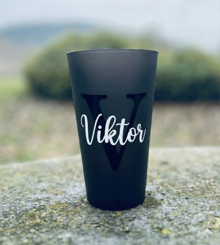 Egyedi feliratozott REpohár fekete