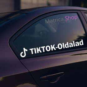 Egyedi TikTok autómatrica