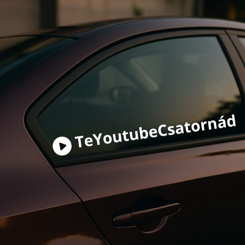 Egyedi YouTube matrica