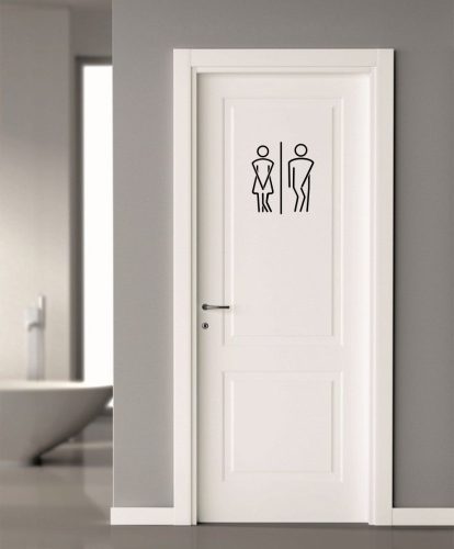 WC ajtó matrica 3