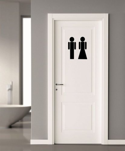 WC ajtó matrica 5