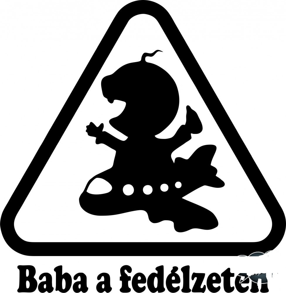 Baba a fedélzeten matrica 12 Baba a fedélzeten matrica 12